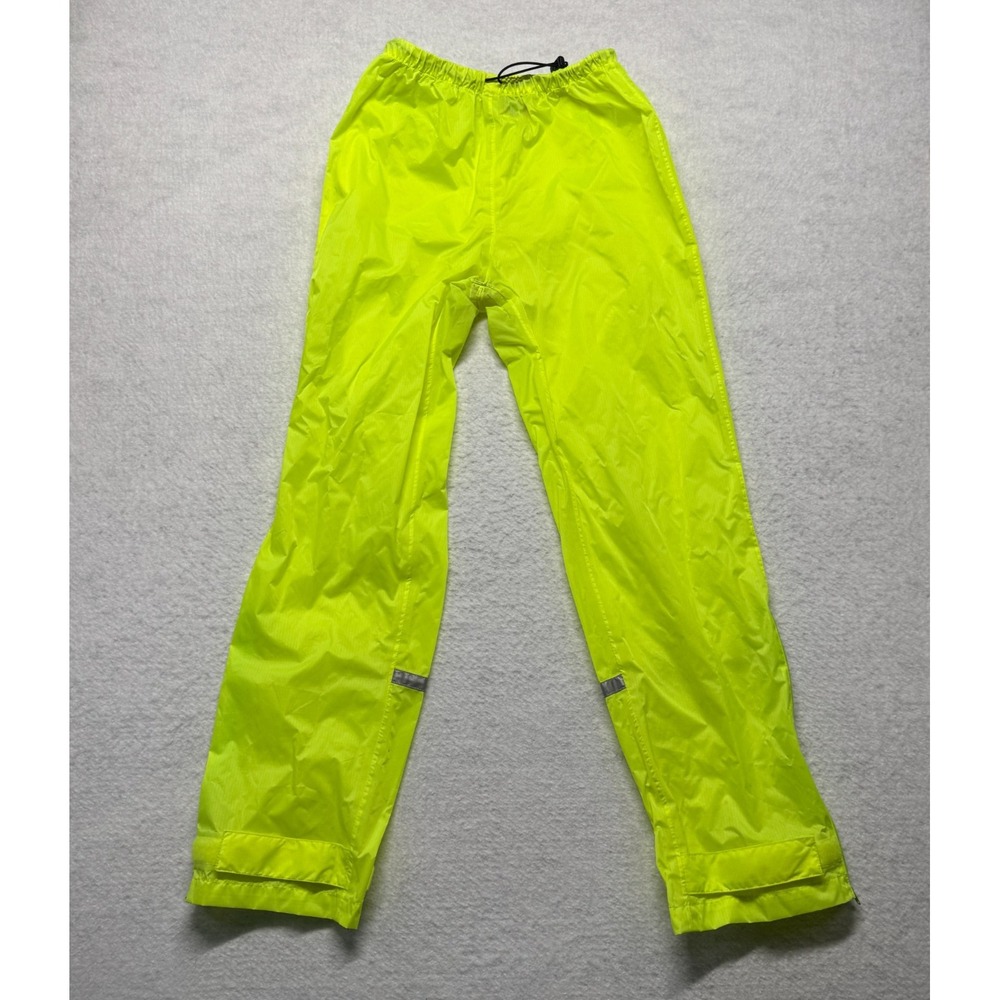Vintage Performance‎ Cycling Nylon Ripstop Rain Pants Yellow Men's Size Medium